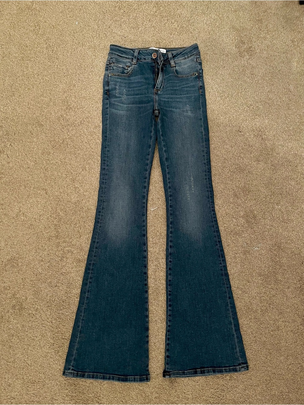 Zara Bell Bottom Denim Jeans